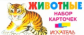 Животные. Набор карточек.