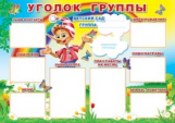 Плакат. Уголок группы. ПЛ-6354.