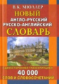 Новый англо-русский, русско-английский словарь. 40 000 слов с двухсторонней транскрипцией. (газет.)